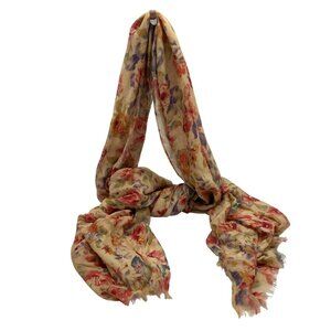 Patricia Nash Viscose Aegean Blooms Vintage Print Scarf